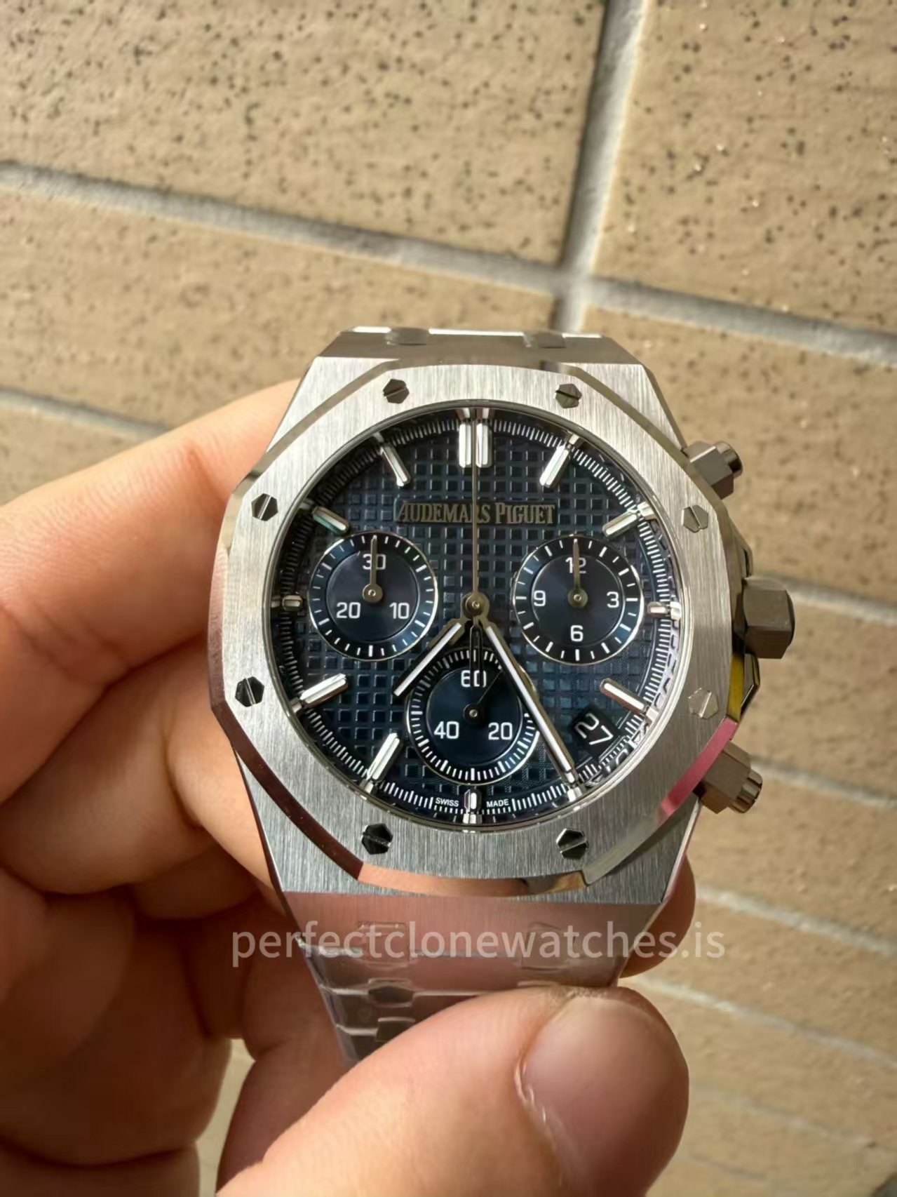 ZF Audemars Piguet Royal Oak Chrono 26240 Blue Dial Super Clone 4401 Movement with Free Sprung Balance (image for) ZF Audemars Piguet Royal Oak Chrono 26240 Blue Dial Super Clone 4401 Movement with Free Sprung Balance