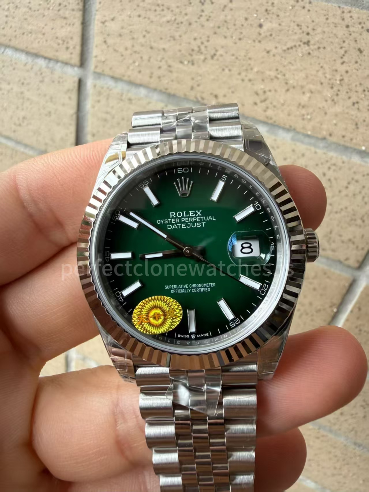VS Factory Rolex Datejust II 126334 Weighted Ombre Green Dial Free-Sprung 3235 Movement (image for) VS Factory Rolex Datejust II 126334 Weighted Ombre Green Dial Free-Sprung 3235 Movement